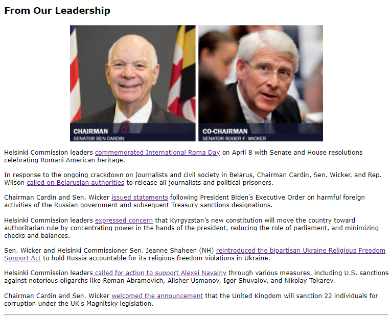 Screenshot of Newsletter 4