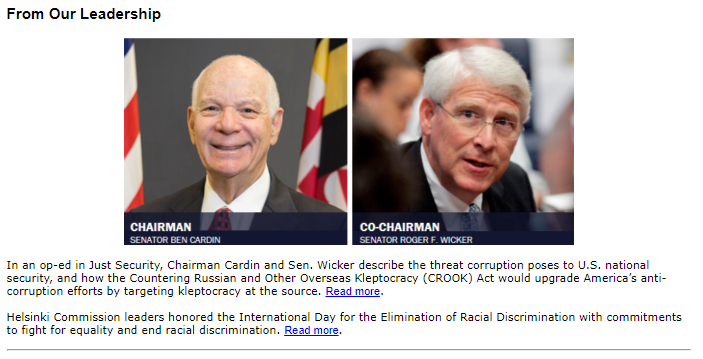 screen capture from a newsletter 5