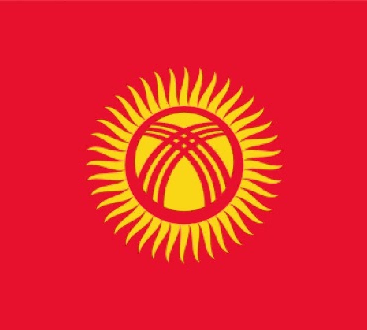 Flag of Kyrgystan  