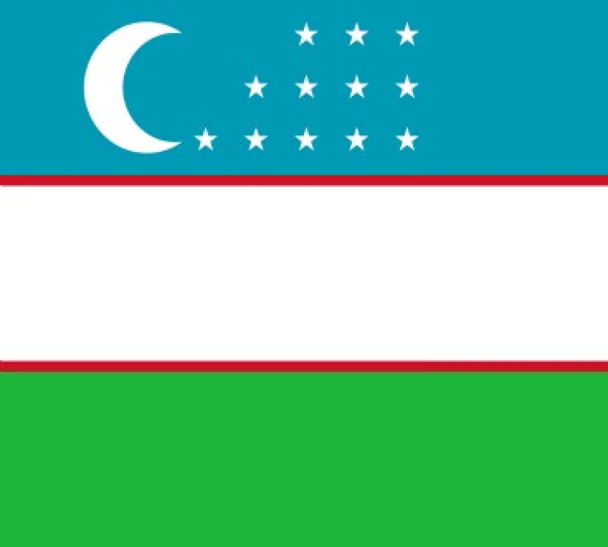 Flag of Uzbekistan 