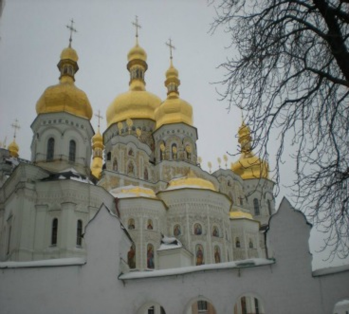 Kyiv winter church  