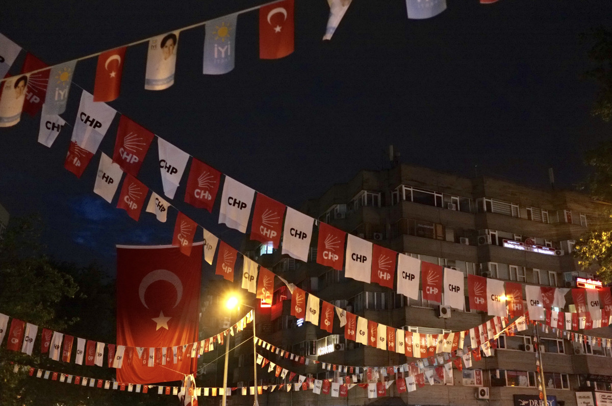 Turkish Elections Banners in ankara 