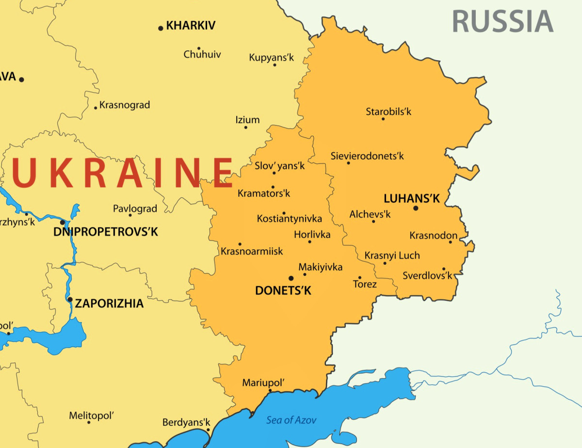 Map of E Ukraine Edited 