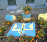 Ukraine symbol flowers  