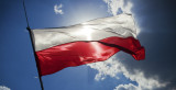 Flag of Poland Fluttering  