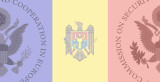 Moldova Flag with Commission Seal  