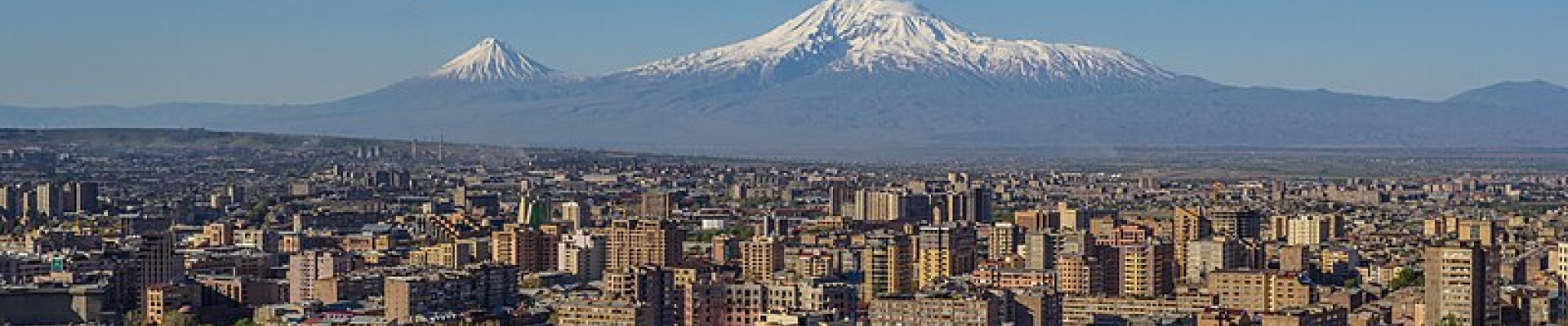 Image of Yerevan, Armenia with Mt. Ararat in the background