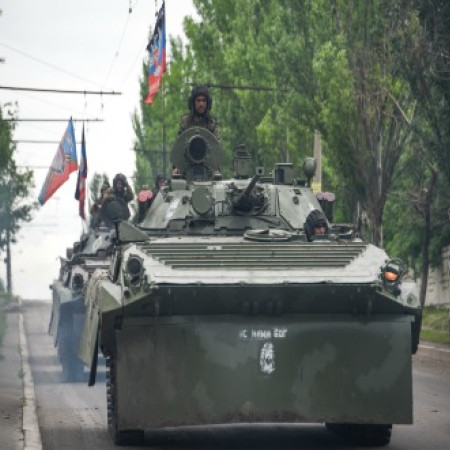 A_Russia backed_rebel_armored_fighting_vehicles_convoy_near_Donetsk_Eastern_Ukraine_May___Credit_ Mstyslav Chernov 