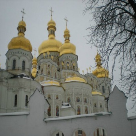 Kyiv winter church  