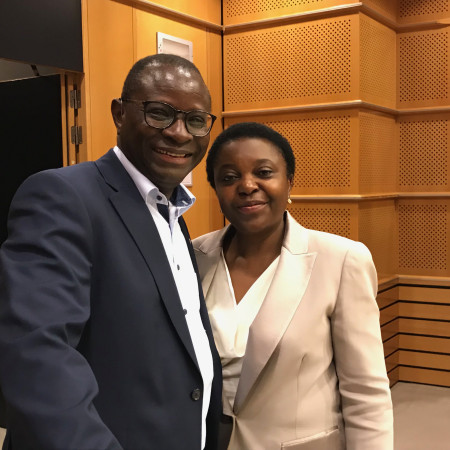 German MP Karamba Diaby and MEP Cecile Kyenge 
