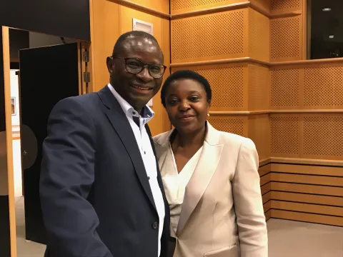German MP Karamba Diaby and MEP Cecile Kyenge 