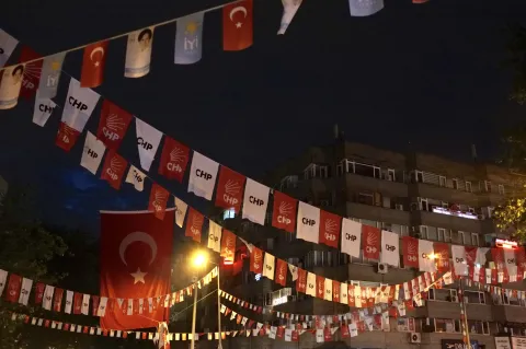 Turkish Elections Banners in ankara 