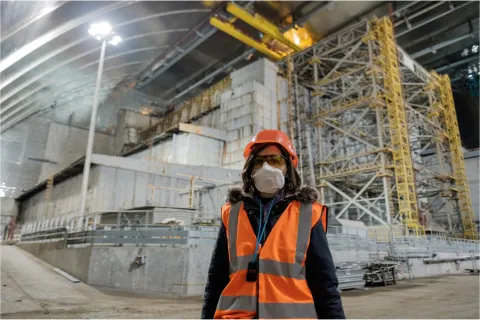 Inside reactor  
