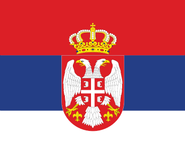 Flag of Serbia 368x331