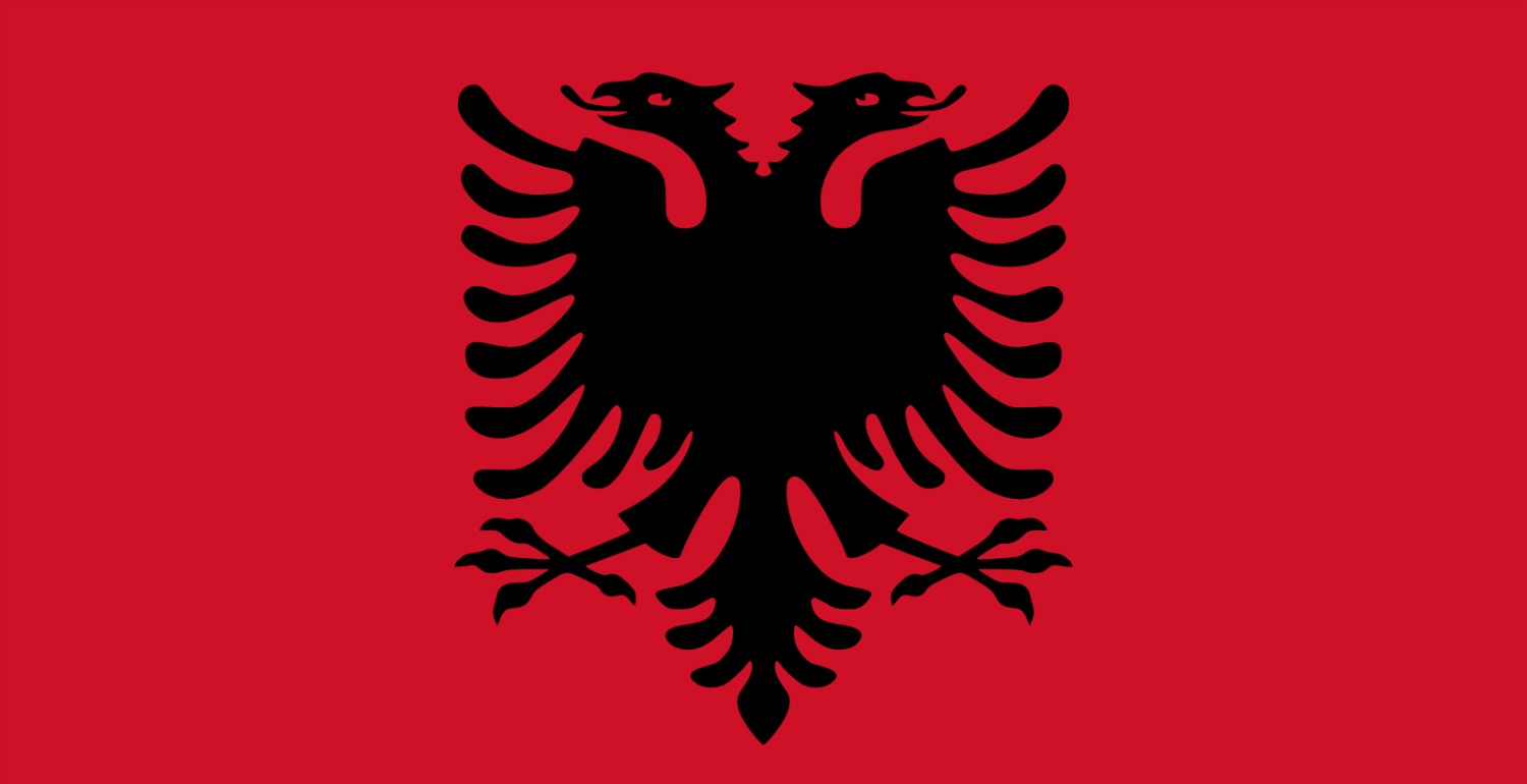 Flag of Albania 1500x770