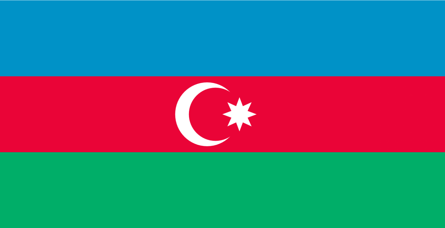 Flag of Azerbaijan 1500x770