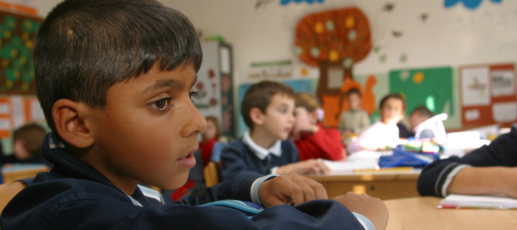 Roma child at school OSCE 745x331