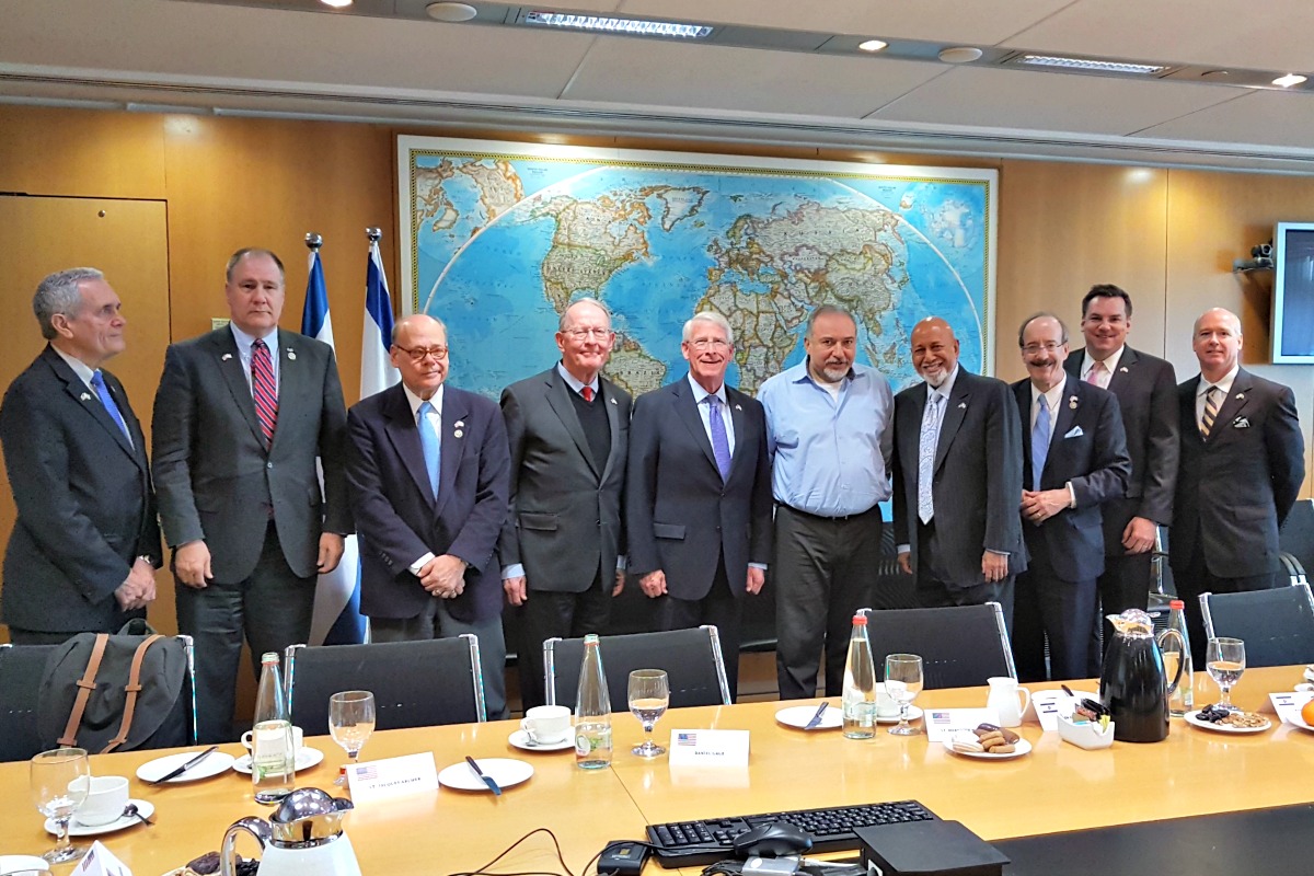 Members of CODEL Wicker meet with Israeli Defense Minister Avigdor Lieberman