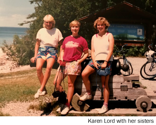 Karen Lord with her sisters