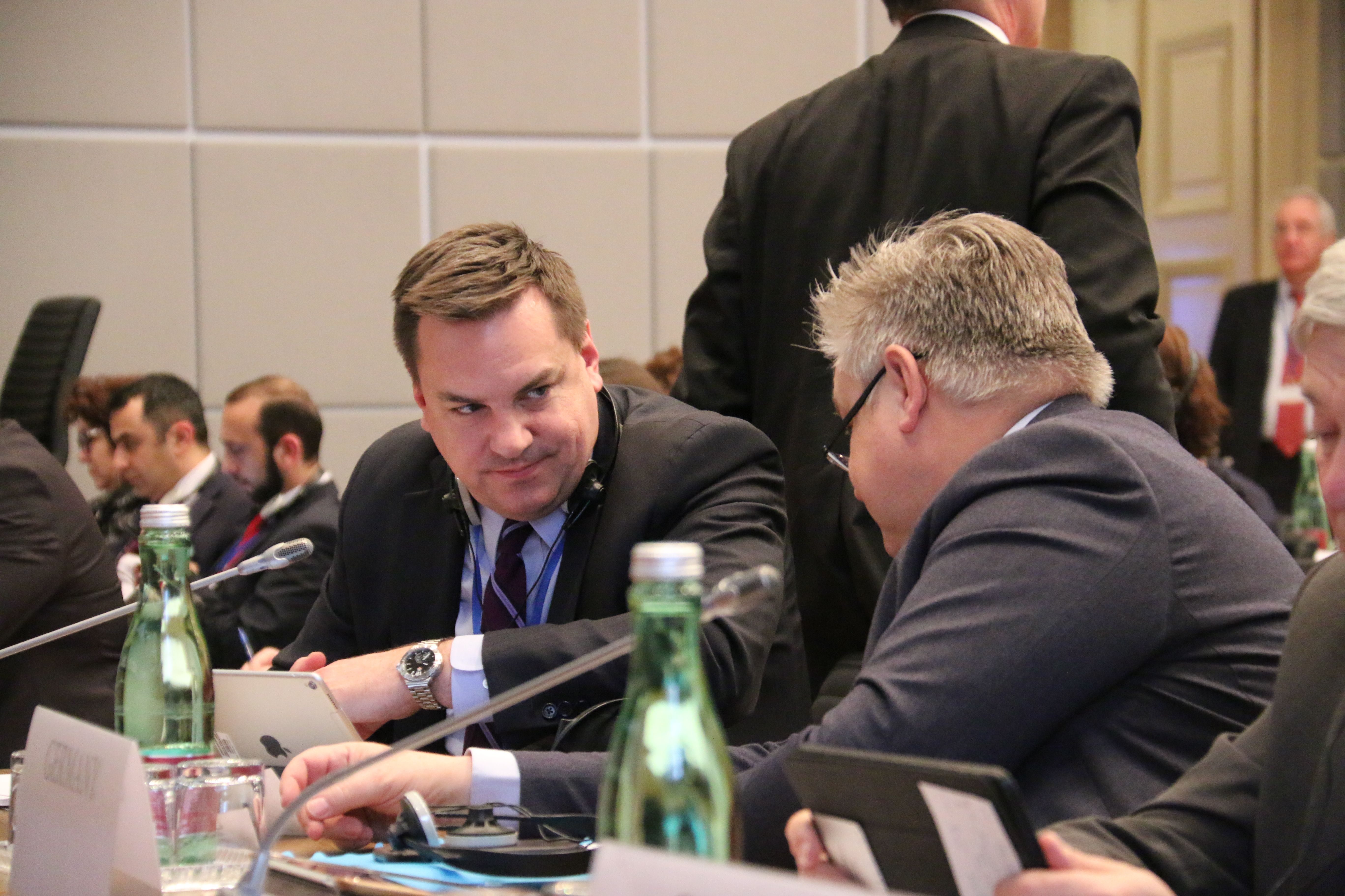 Helsinki Commissioner Rep. Hudson at 2018 OSCE PA Winter Meeting | Credit OSCE PA